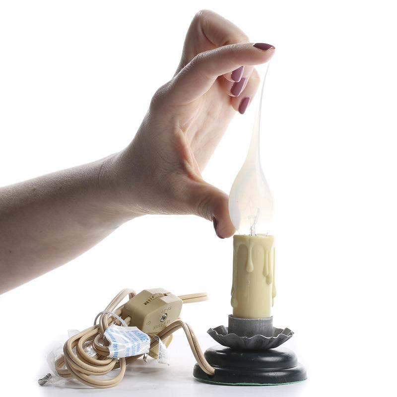 Primitive Electric Welcome Candle Lamp