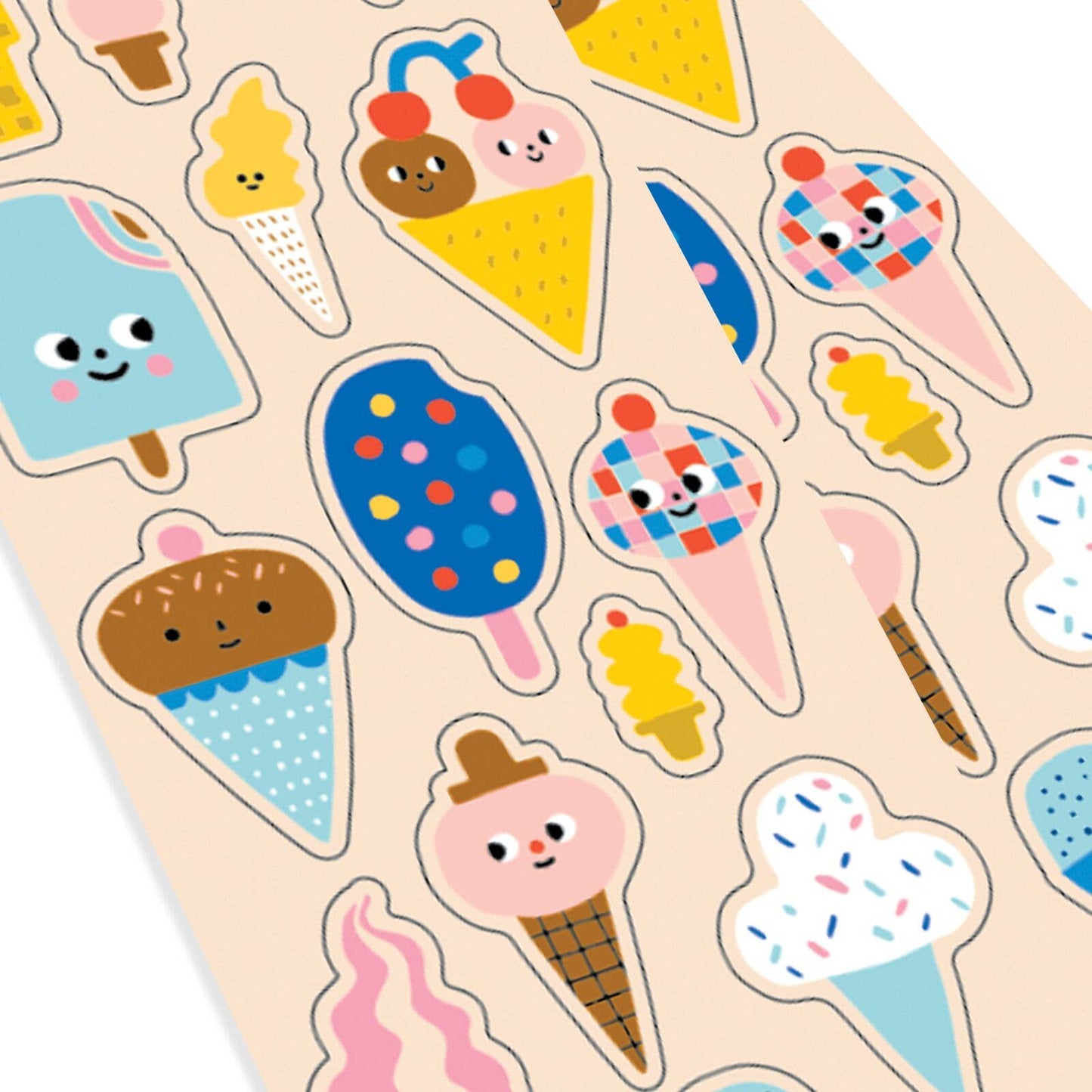 Stickiville Ice Cream Stickers - 2 Sheets