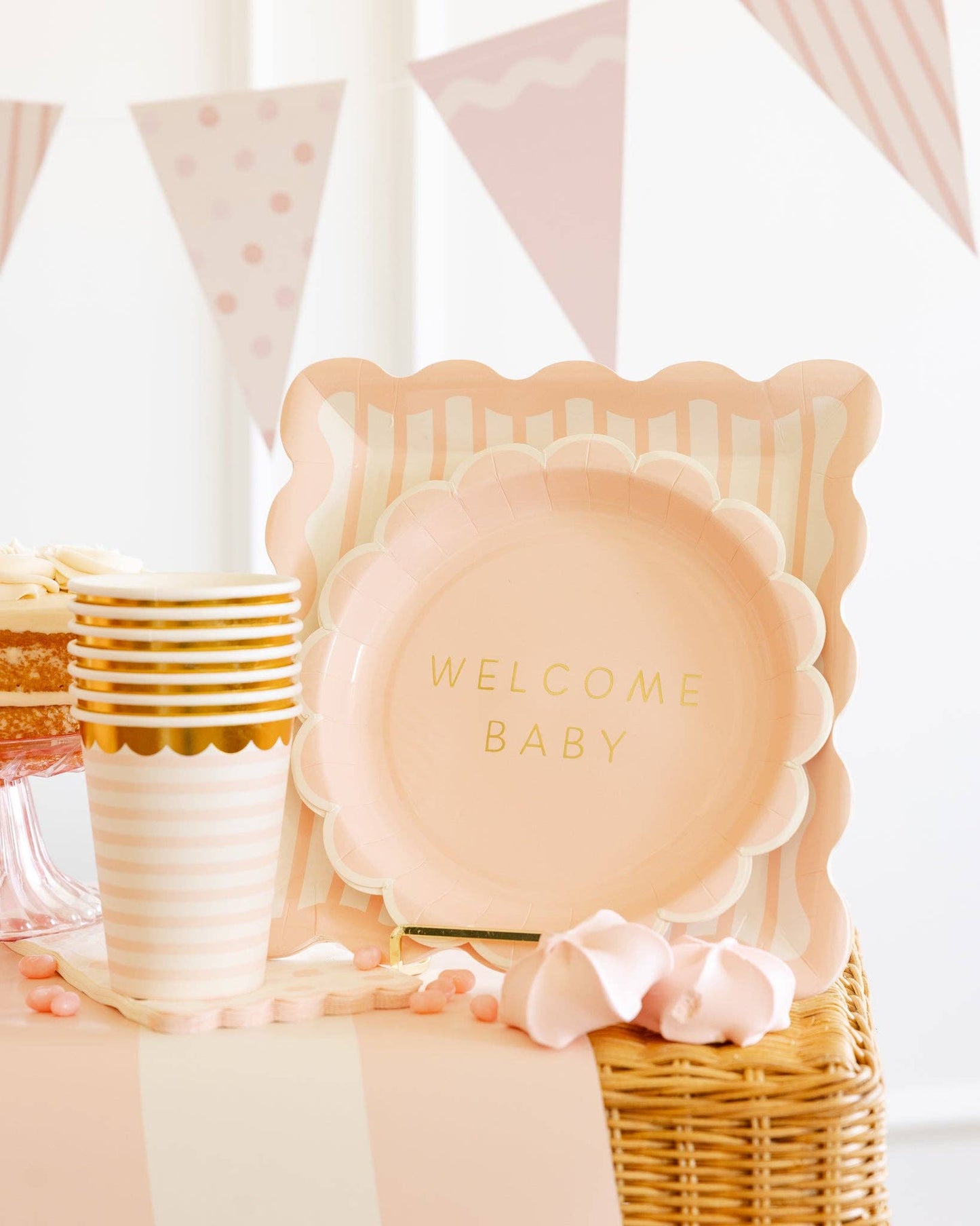 Baby Pink Party Cups 8ct