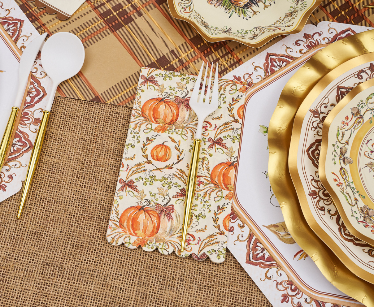 Turkey & Gourds Guest Towels 20ct