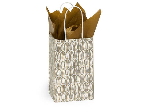 Nouveau Gold Paper Gift Bags