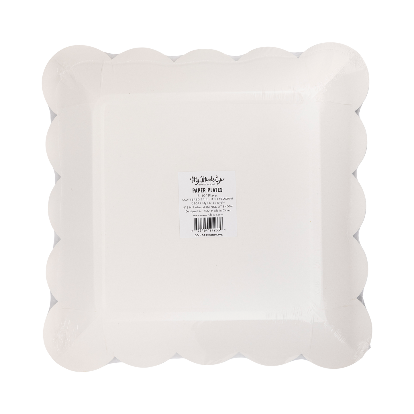 Scattered Soccer Ball 10in Plates 8ct