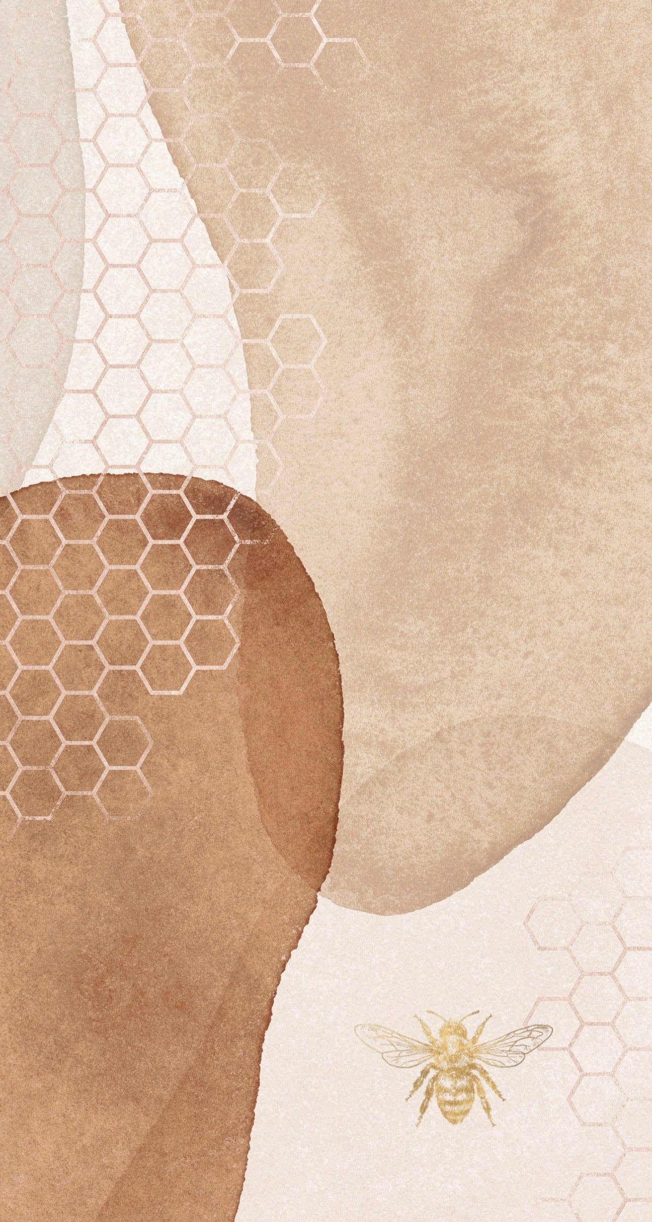 Cognac Honeycomb - Printed Guest Towel