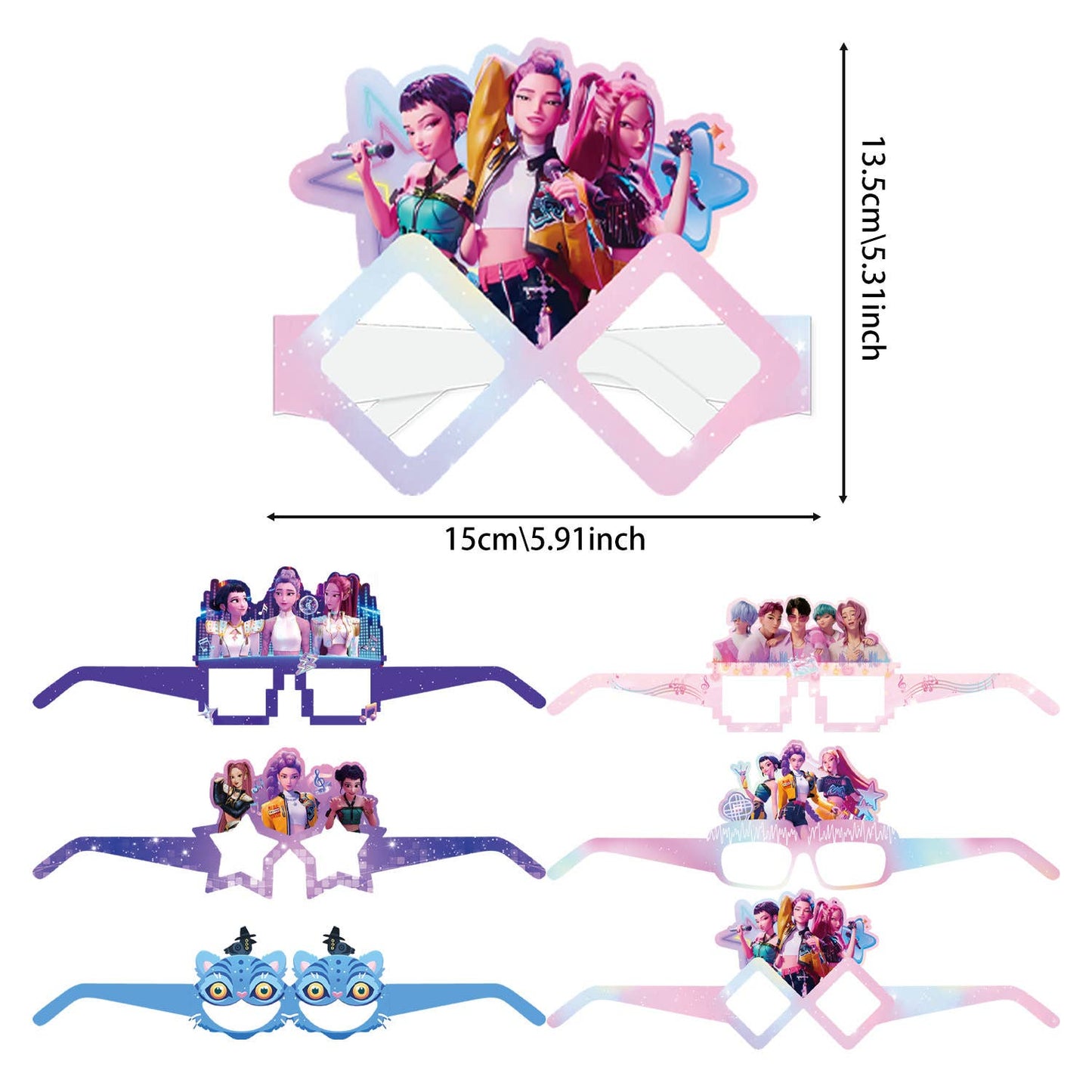 K-Pop Demon Hunters Birthday Decor Party Supplies