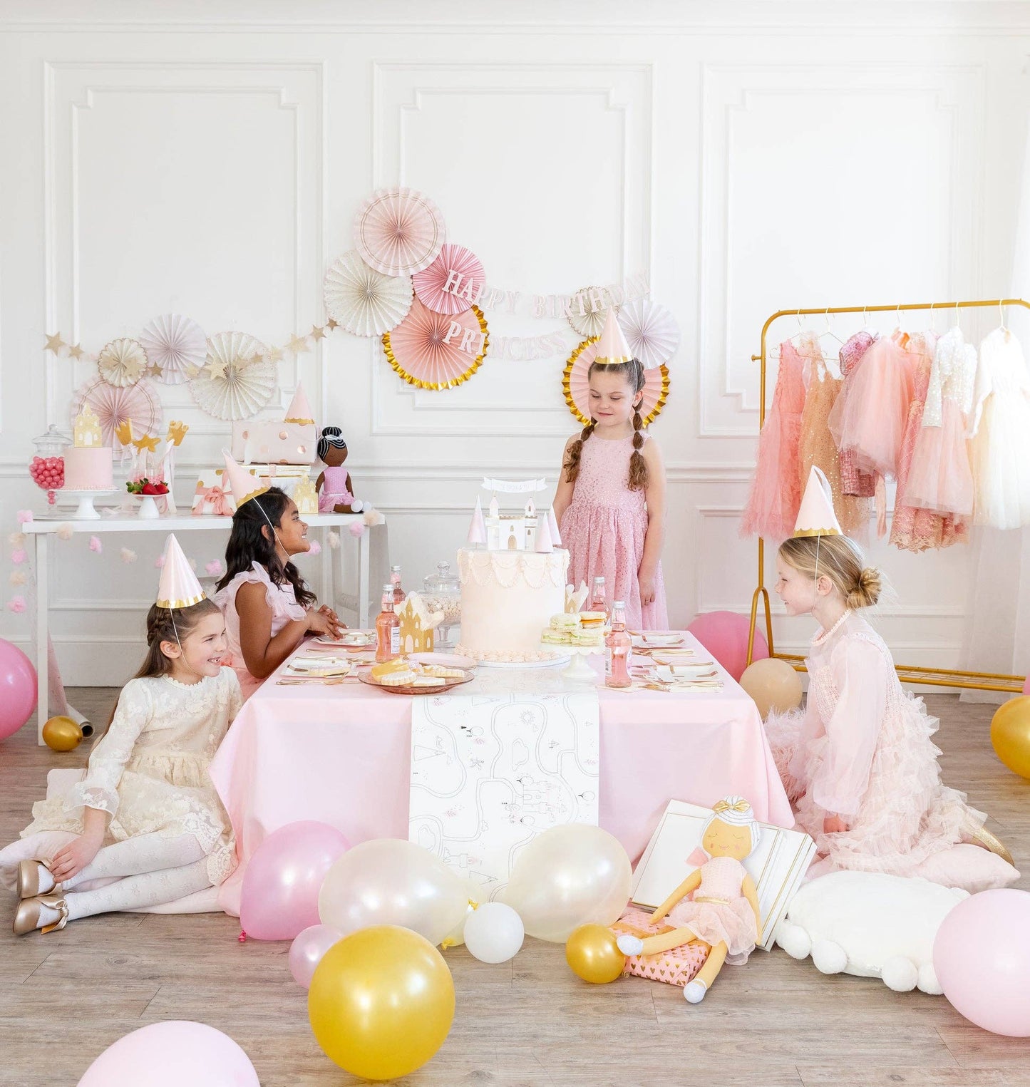 Princess Party Fans 6ct