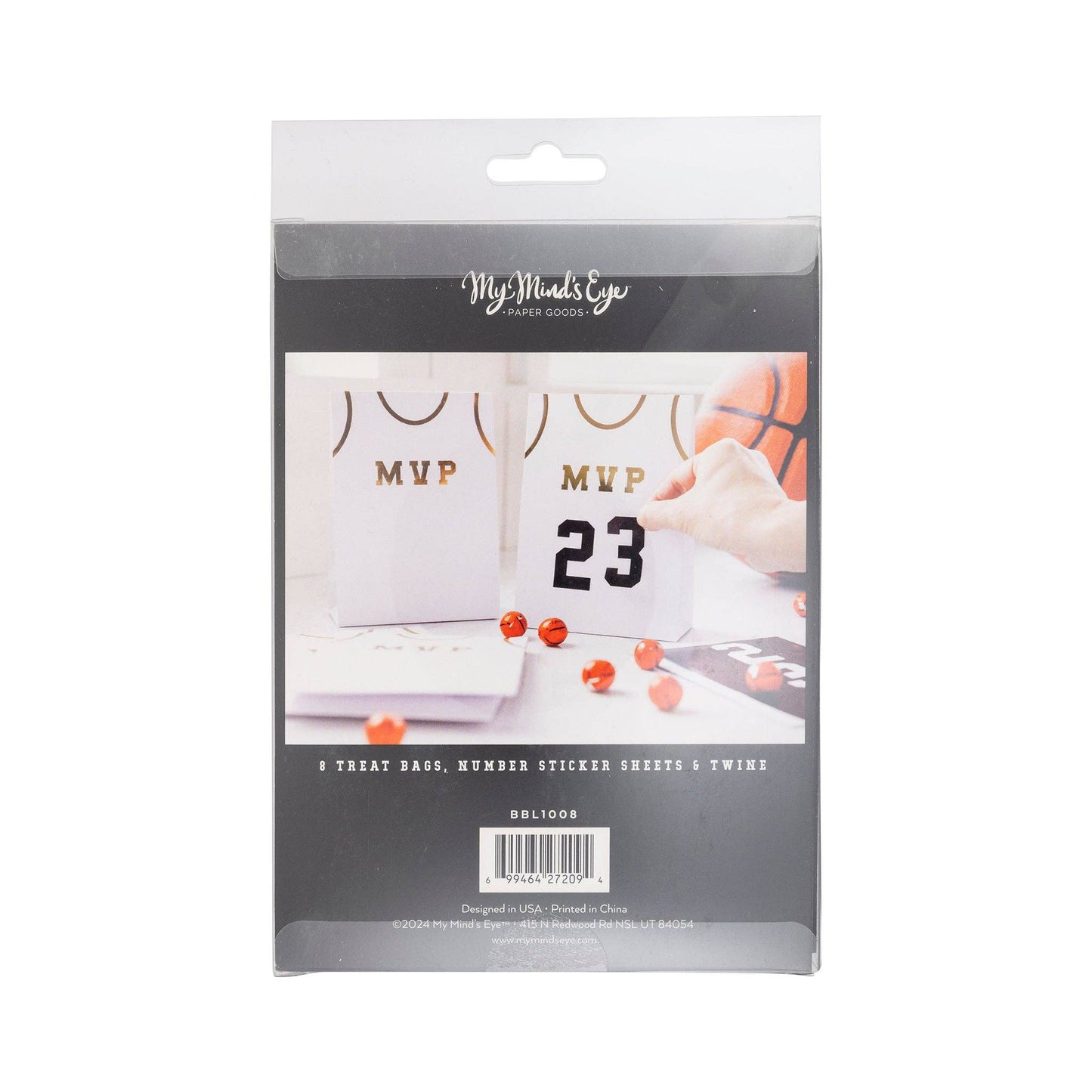Basketball Treat Bags 8ct