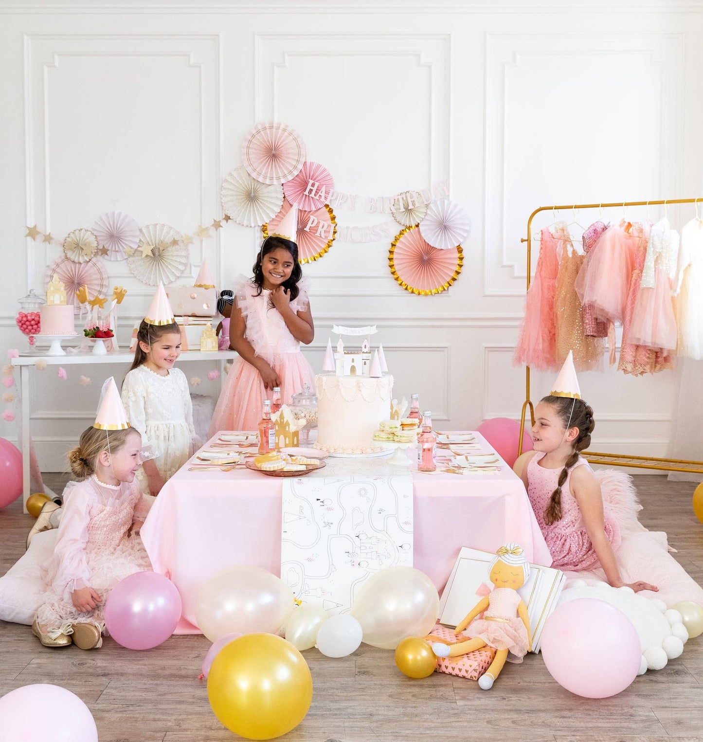 Princess Party Fans 6ct