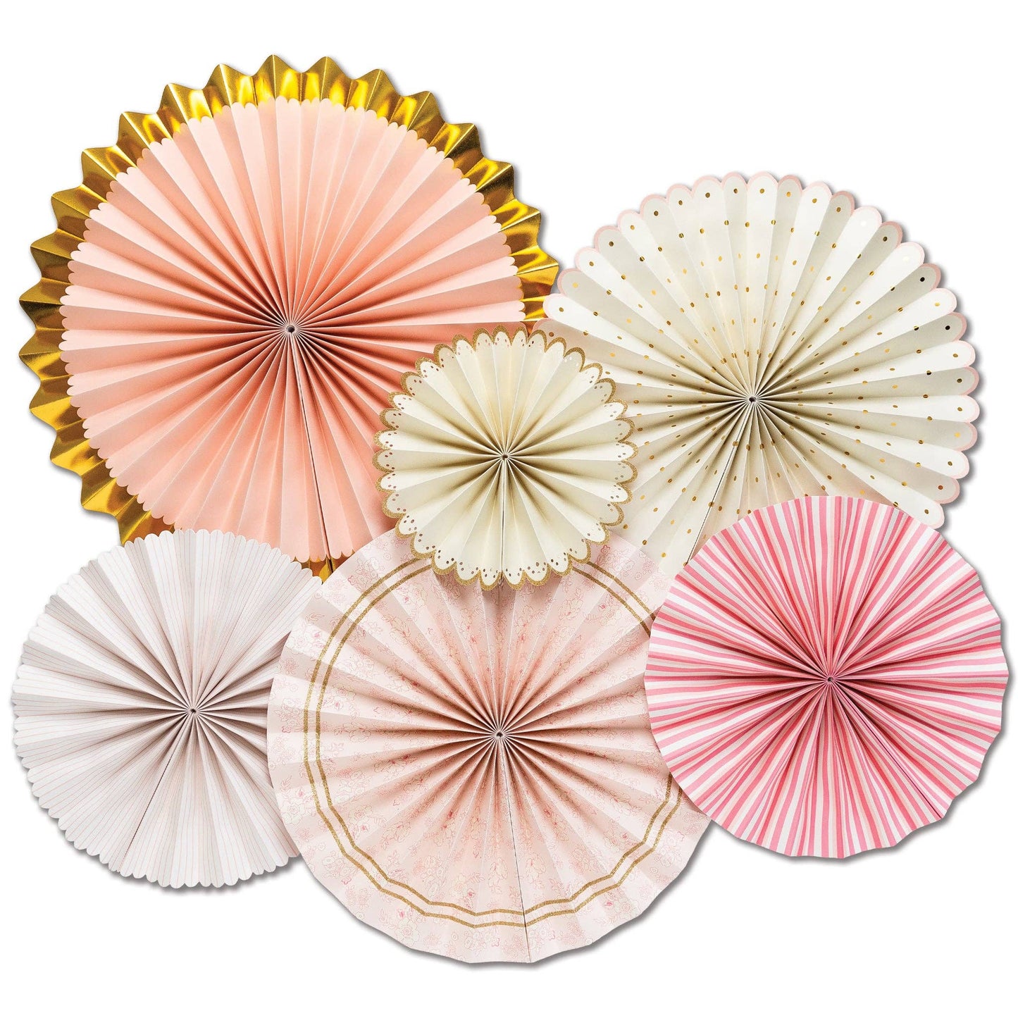 Princess Party Fans 6ct