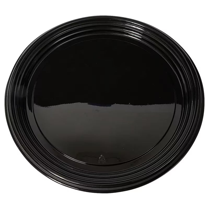 16" Hard Plastic Flat Trays - Black