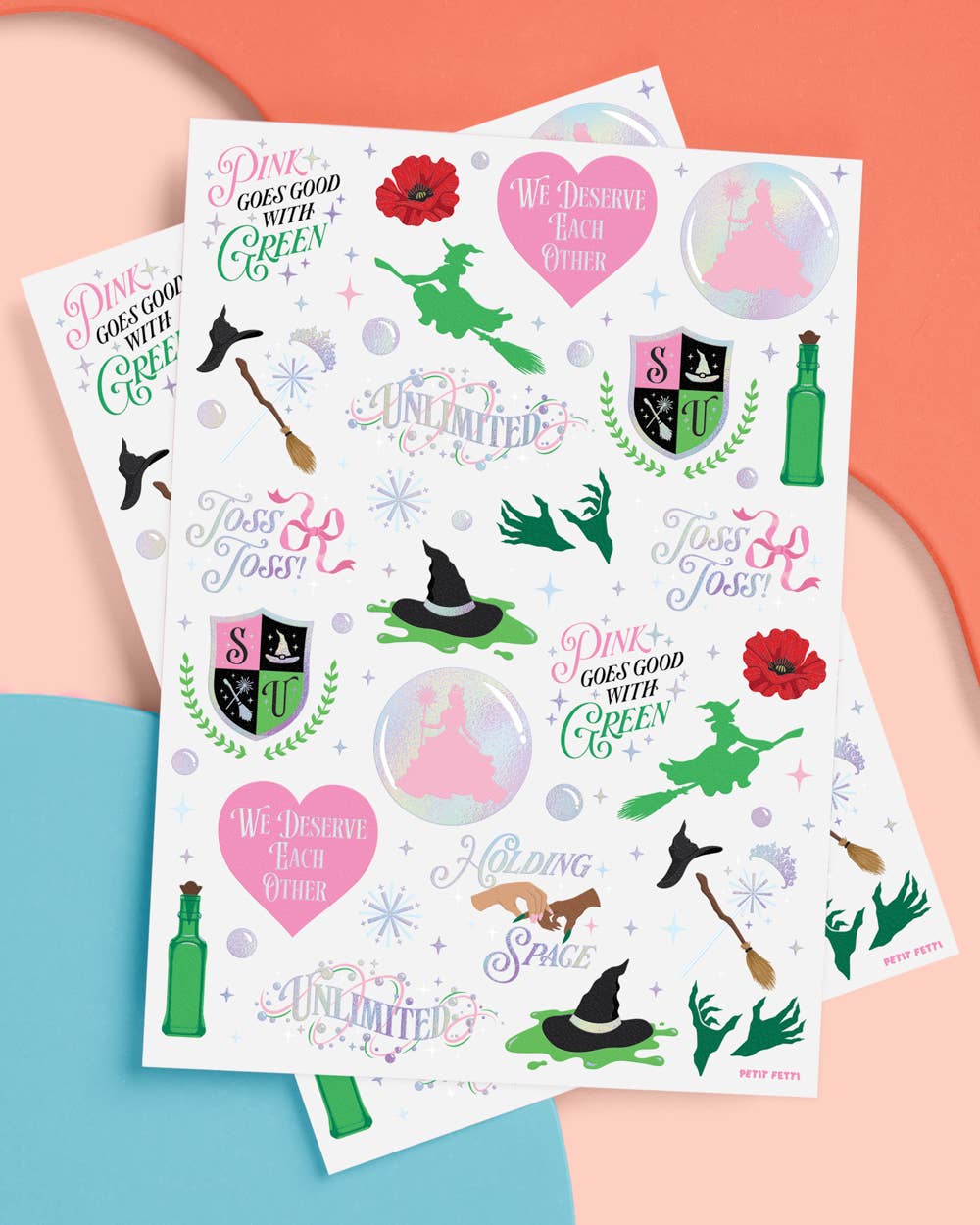 Wicked Witch Emerald City Tats - 50 temporary tattoos, kids