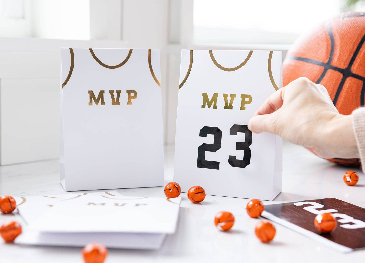 Basketball Treat Bags 8ct