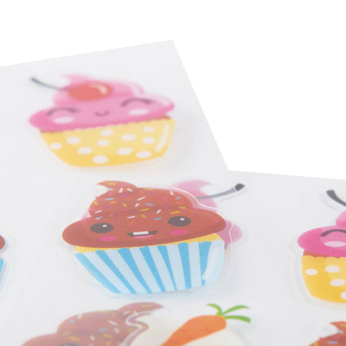 Stickiville: Skinny Stickers - Happy Cupcakes (2 Sheets)
