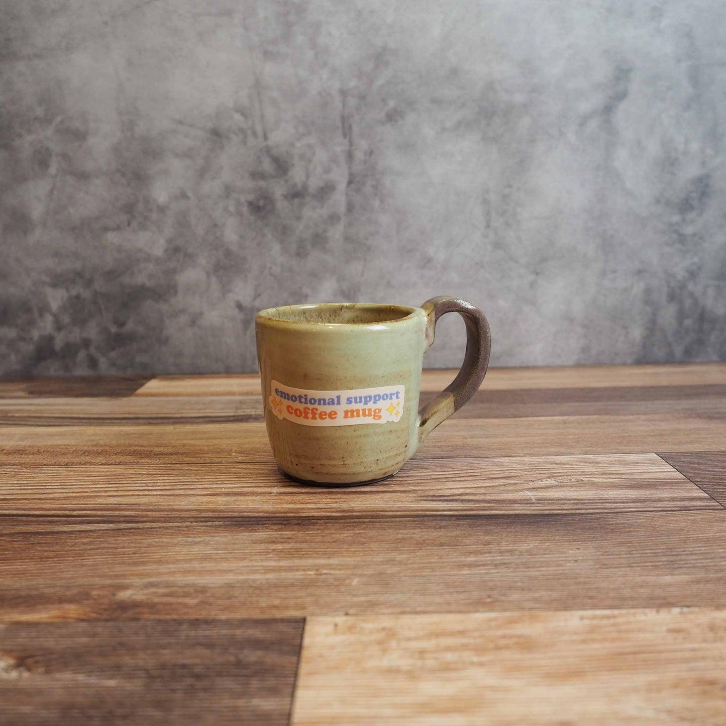 Emotional Support Coffee Mug Sticker - Funny Tumbler Decals