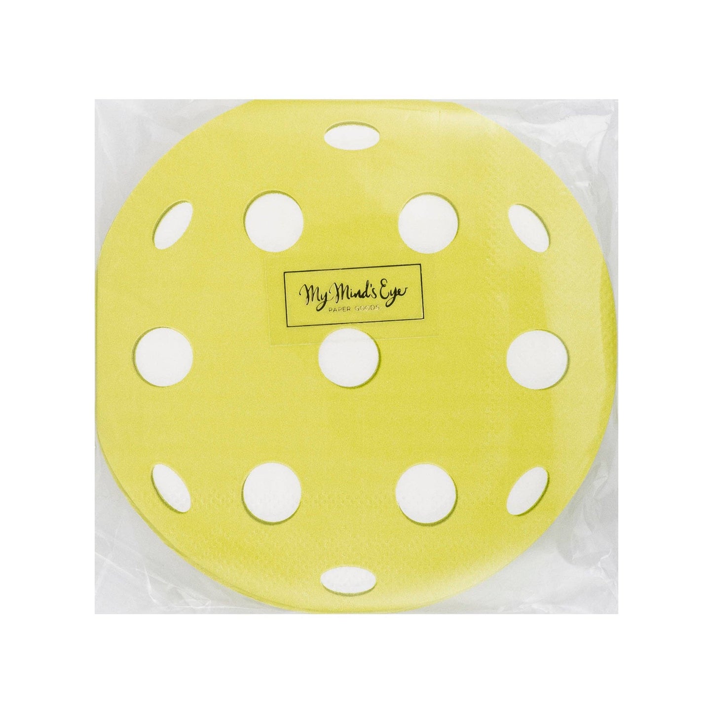 Pickleball Shaped Paper Cocktail Napkins 24ct