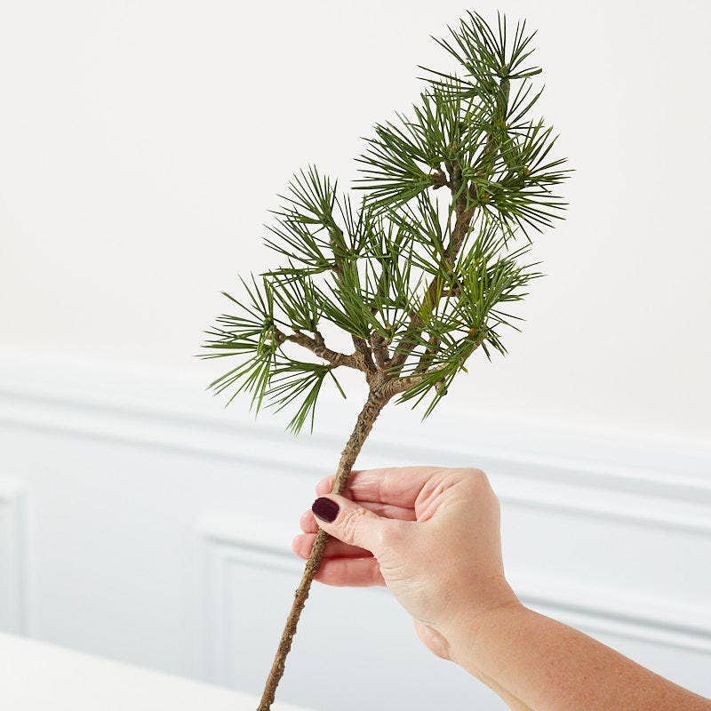 18" Weatherproof Artificial Ming Pine Stem