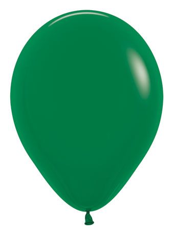 12in Helium Inflated Latex Balloon - Forest Green