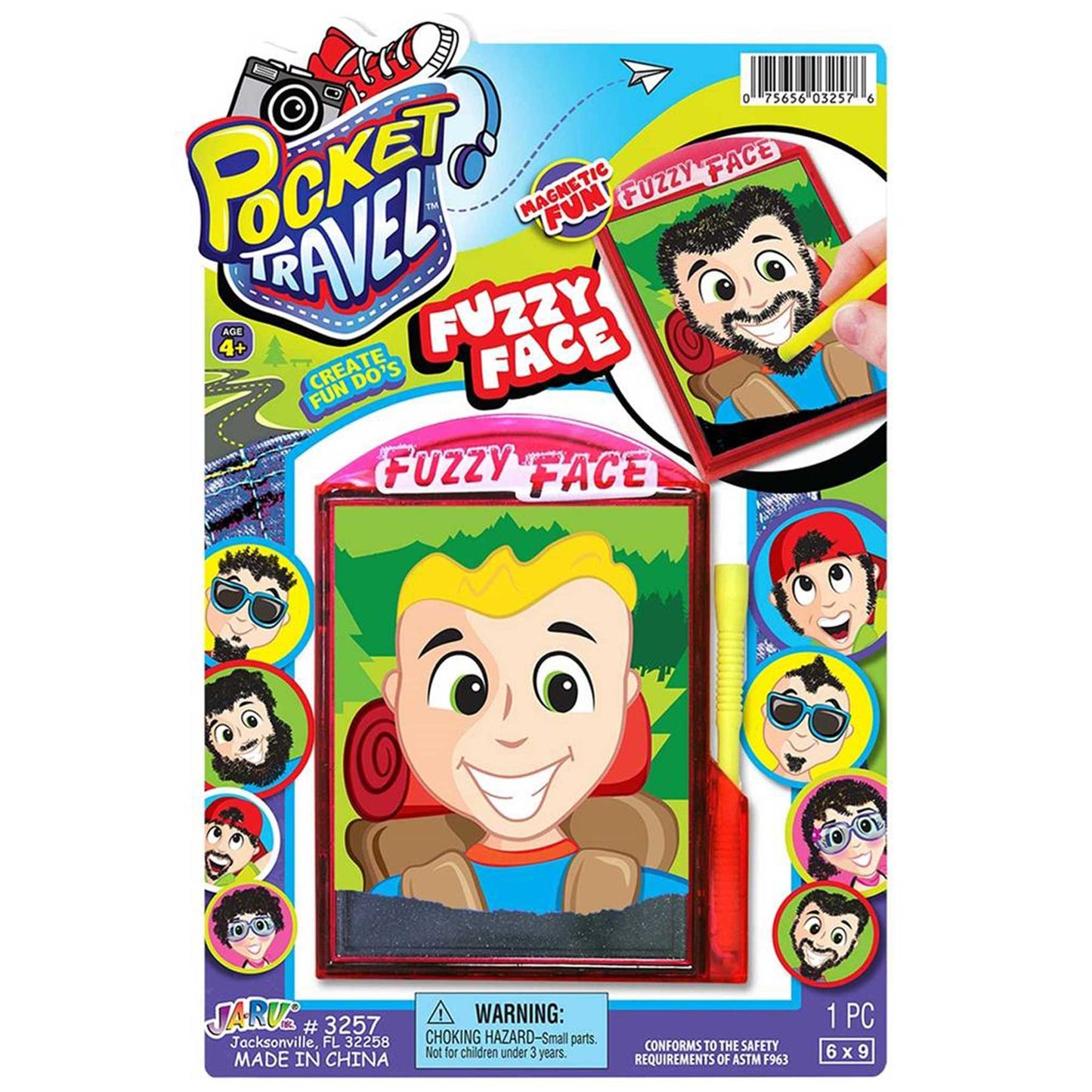 Pocket Travel Fuzzy Face Magnetic Fun
