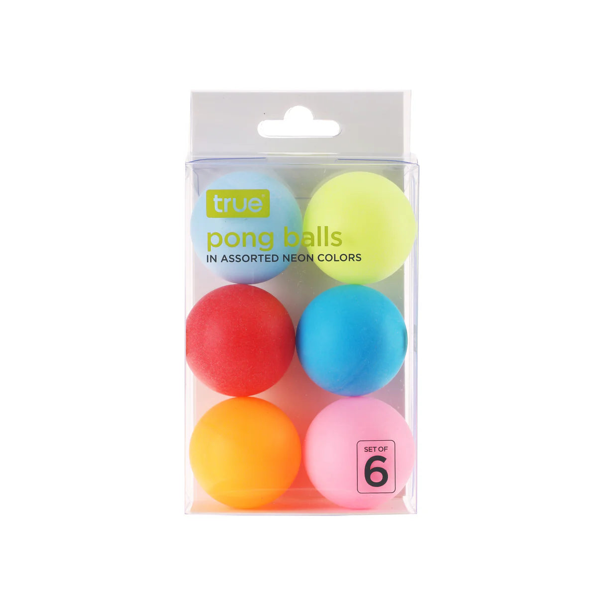 Party Beer Pong Balls in Assorted Colors 6ct
