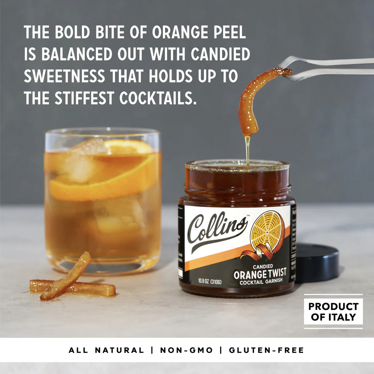 Candied Orange Twist in Syrup 10.9 oz