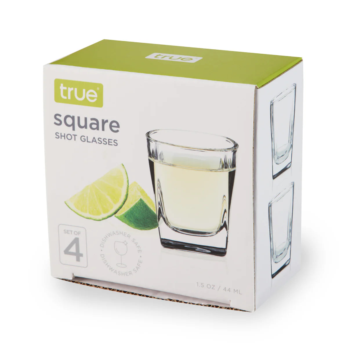 Square 1.5oz Shot Glasses 6ct