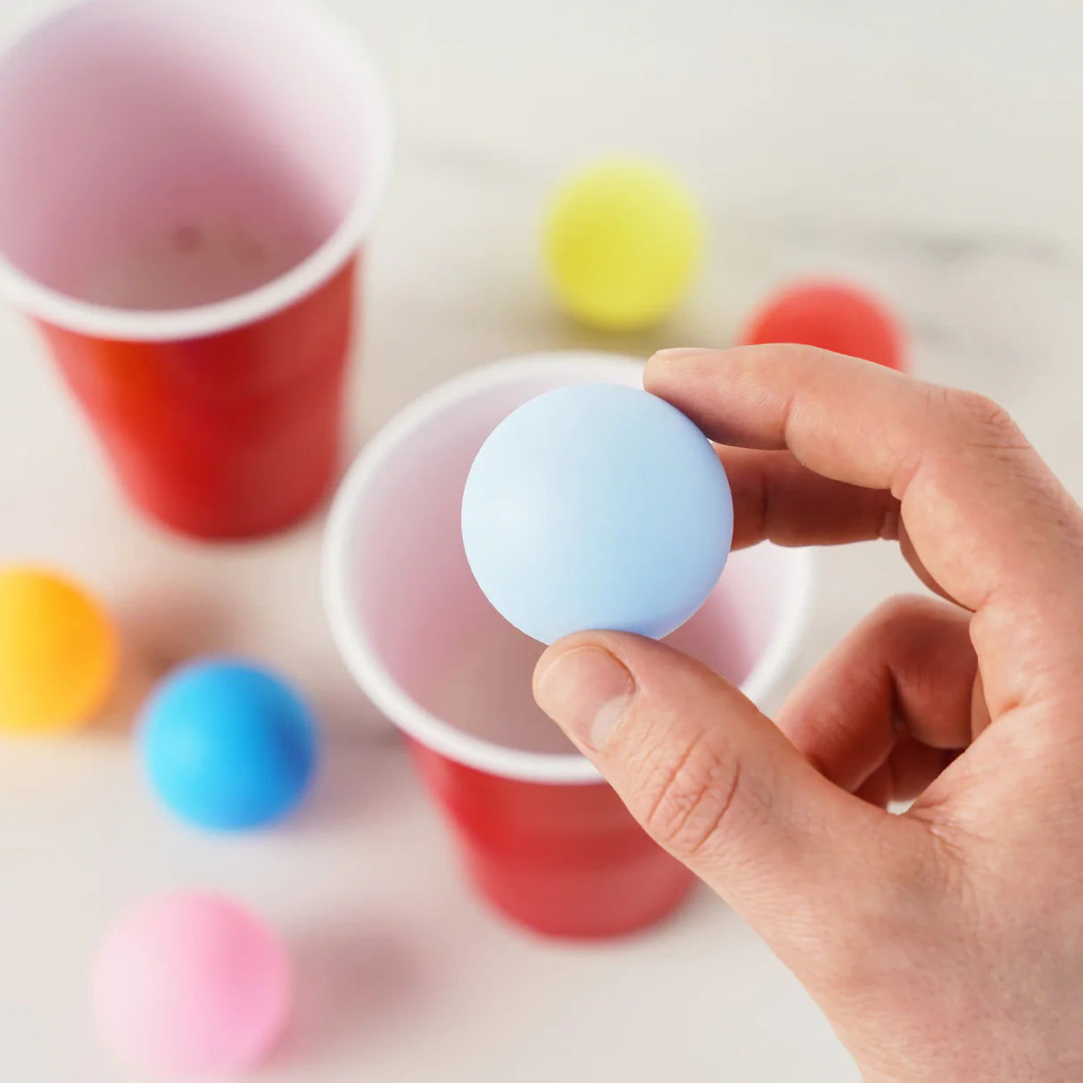 Party Beer Pong Balls in Assorted Colors 6ct