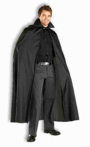 56in Satin Cape Black