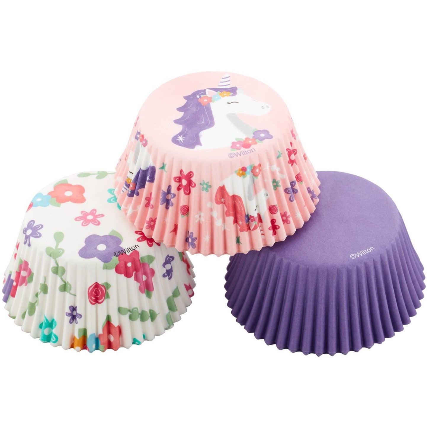 Unicorn Flowers Cupcake Liners 75ct