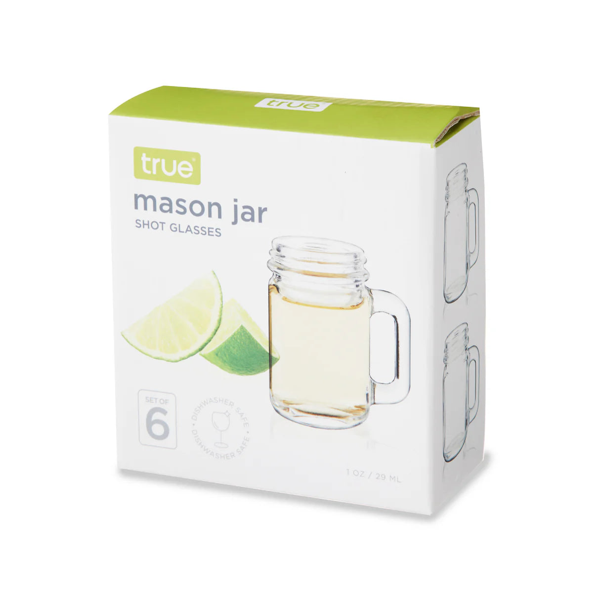 Mason Jar 1oz Shot Glasses 6ct