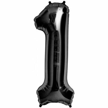 34in Number Balloons: Black
