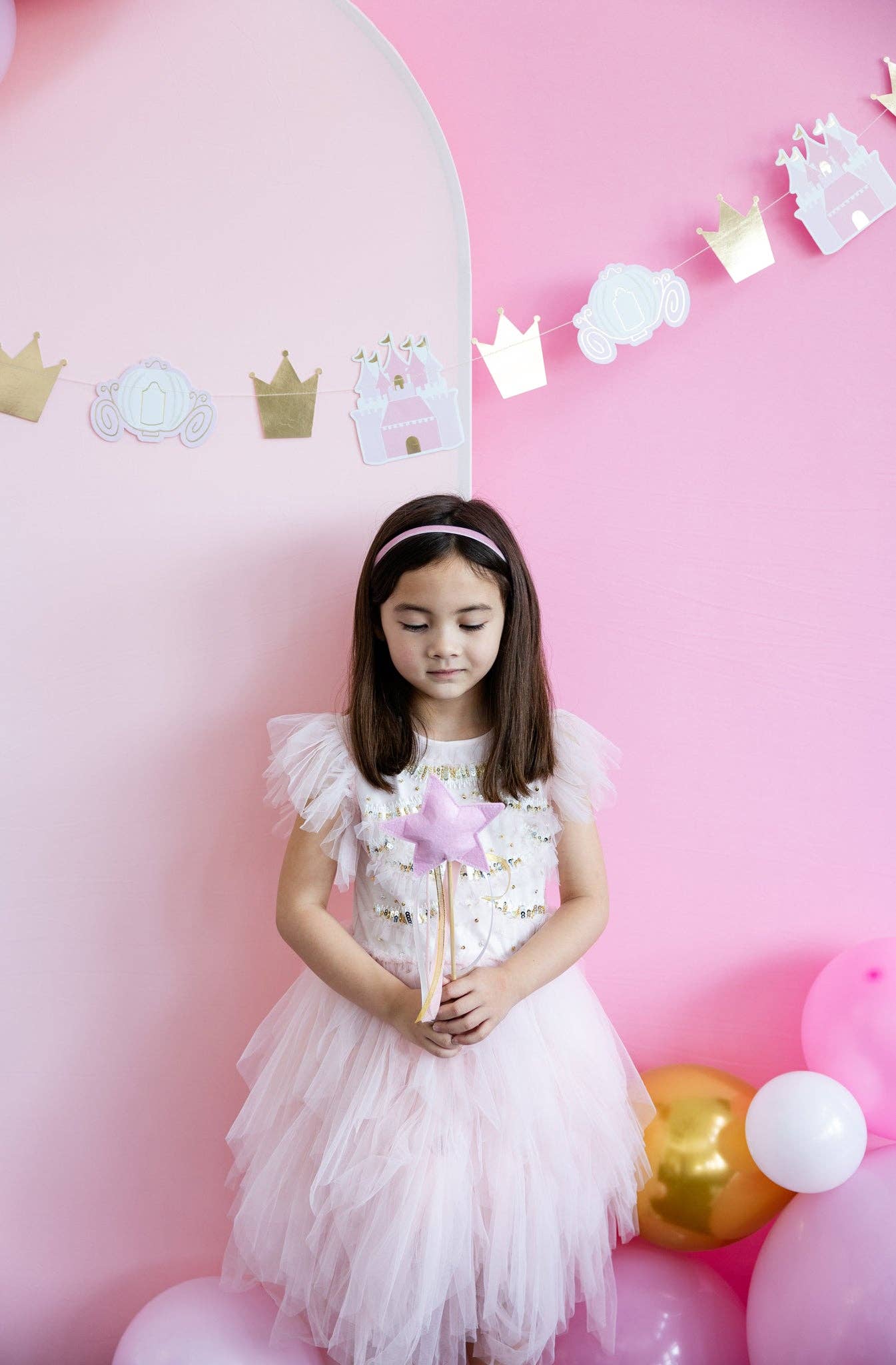 Princess Puffy Felt Wand Set 4ct