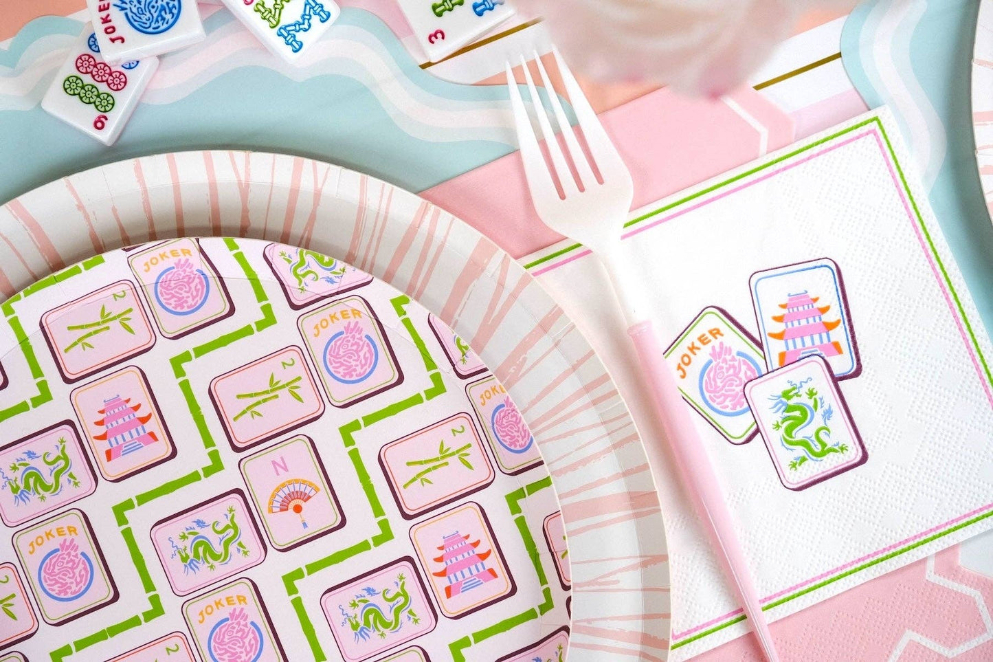 Mahjong Dessert Plates 8ct