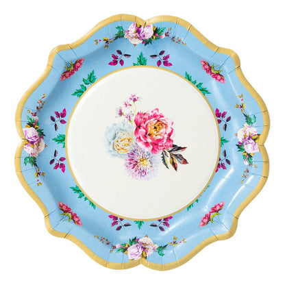 Mixed Floral Paper Plates - 12 Pack | Tea Party |