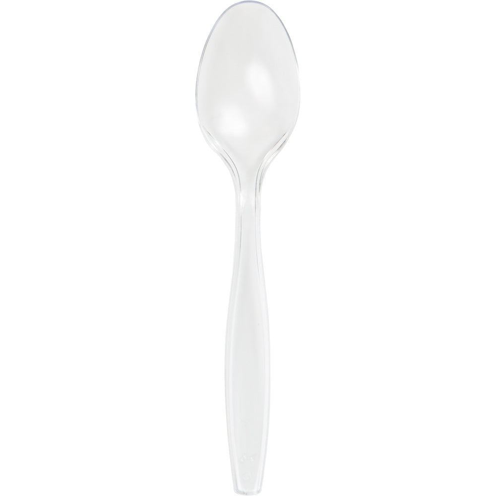 Clear Plastic Spoons 24ct
