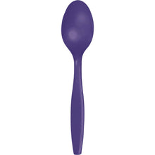 Purple Plastic Spoons 24ct