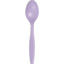 Lavender Plastic Spoons 24ct