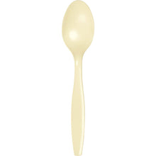 Vanilla Creme Plastic Spoons 24ct