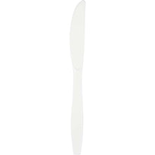 White Plastic Knives 24ct