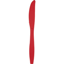 Red Plastic Knives 24ct