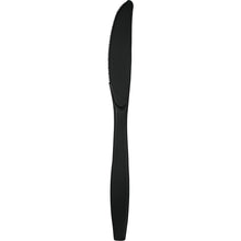 Black Plastic Knives 24ct