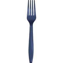 Navy Blue Plastic Forks 24ct