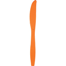 Orange Plastic Knives 24ct