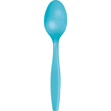 Bermuda Blue Plastic Spoons 24ct