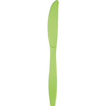 Kiwi Green Plastic Knives 24ct