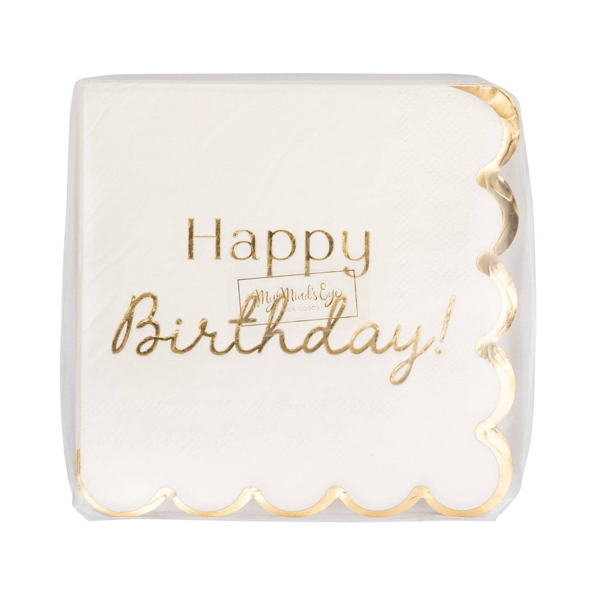 Foil Birthday Cocktail Napkin