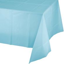 Pastel Blue Plastic Table Cover 54"x 108"