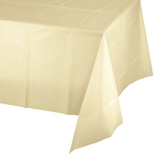 Ivory Plastic Table Cover 54"x 108"