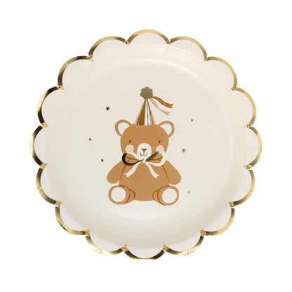 Teddy Bear Baby 7in Dessert Plates 8ct