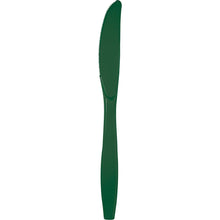 Hunter Green Plastic Knives 24ct