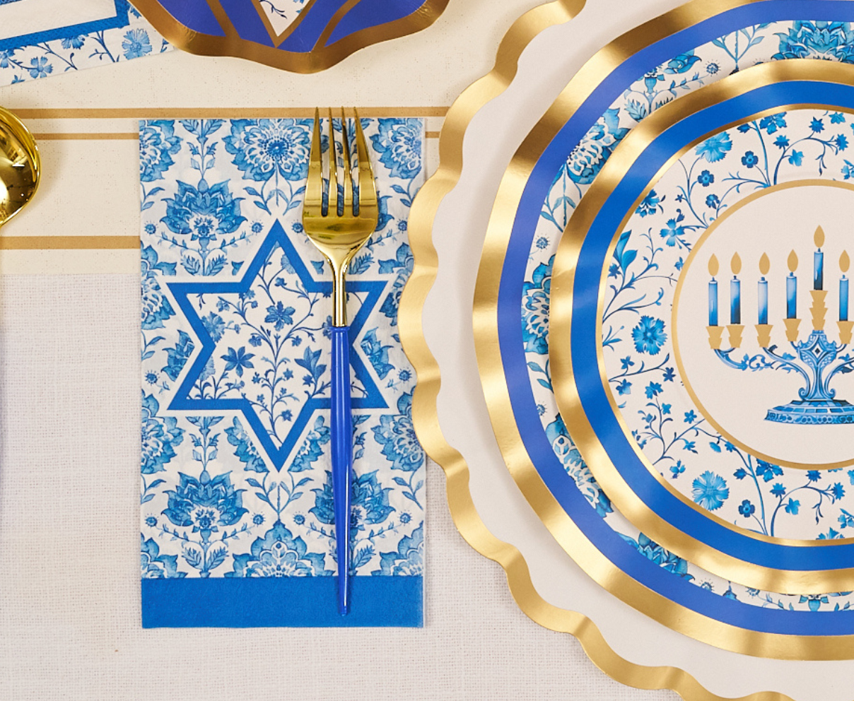 Hannukah Toile Guest Towels/20pk