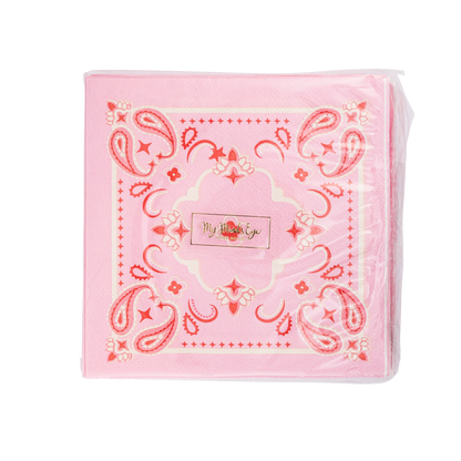Bandana Paper Cocktail Napkins 24ct